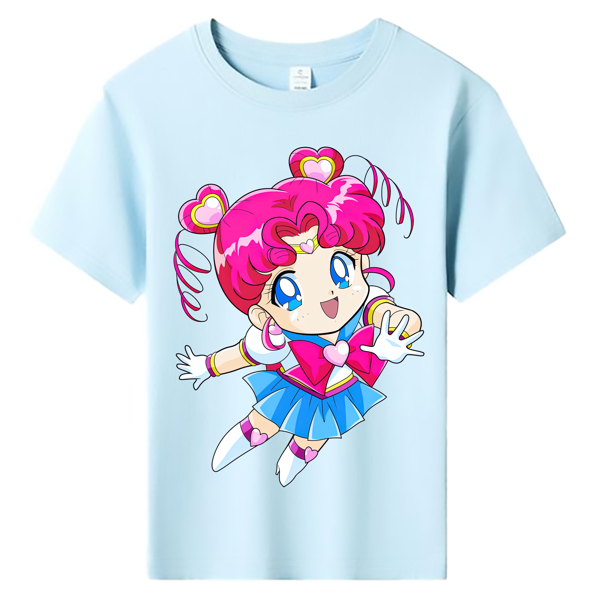 （画像用） 美少女戦士セーラームーン ちびうさ Sailor Moon Chibiusa Tsukino Usagi Small Lady Serenity 綿100％キッズTシャツ（フロントプリント）